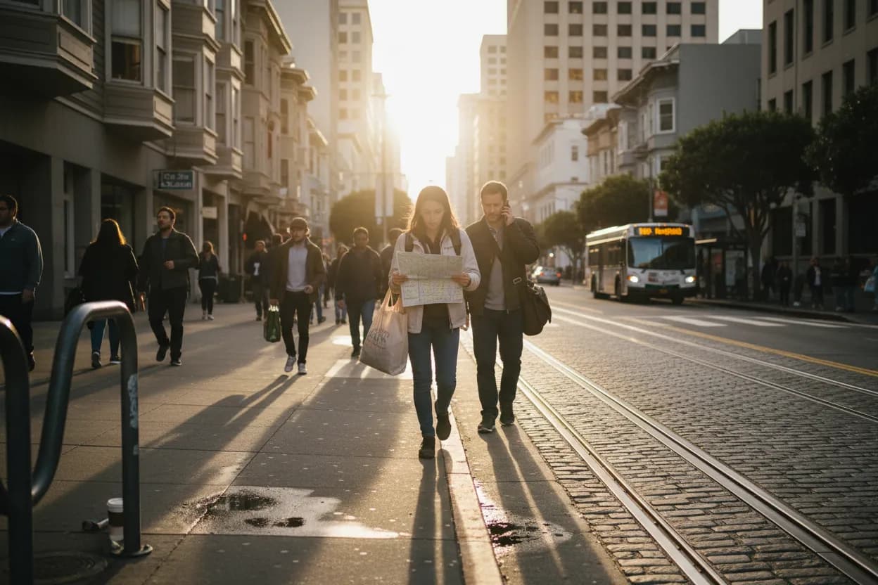 Practical city scene for San Francisco Aldi Guide for Budget Grocery Planning