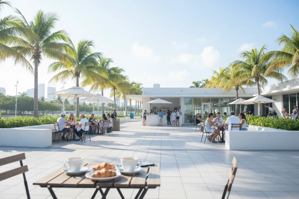 Realistic Miami scene for Best Breakfast Near Me in Miami Before the Heat