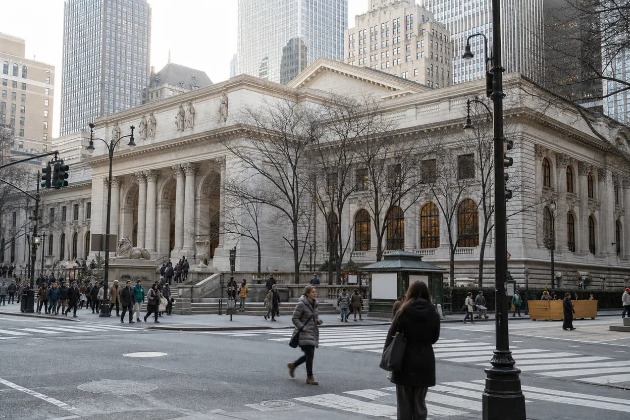 Cover scene for perez hilton Fact Check Walk From Bryant Park to NYPL