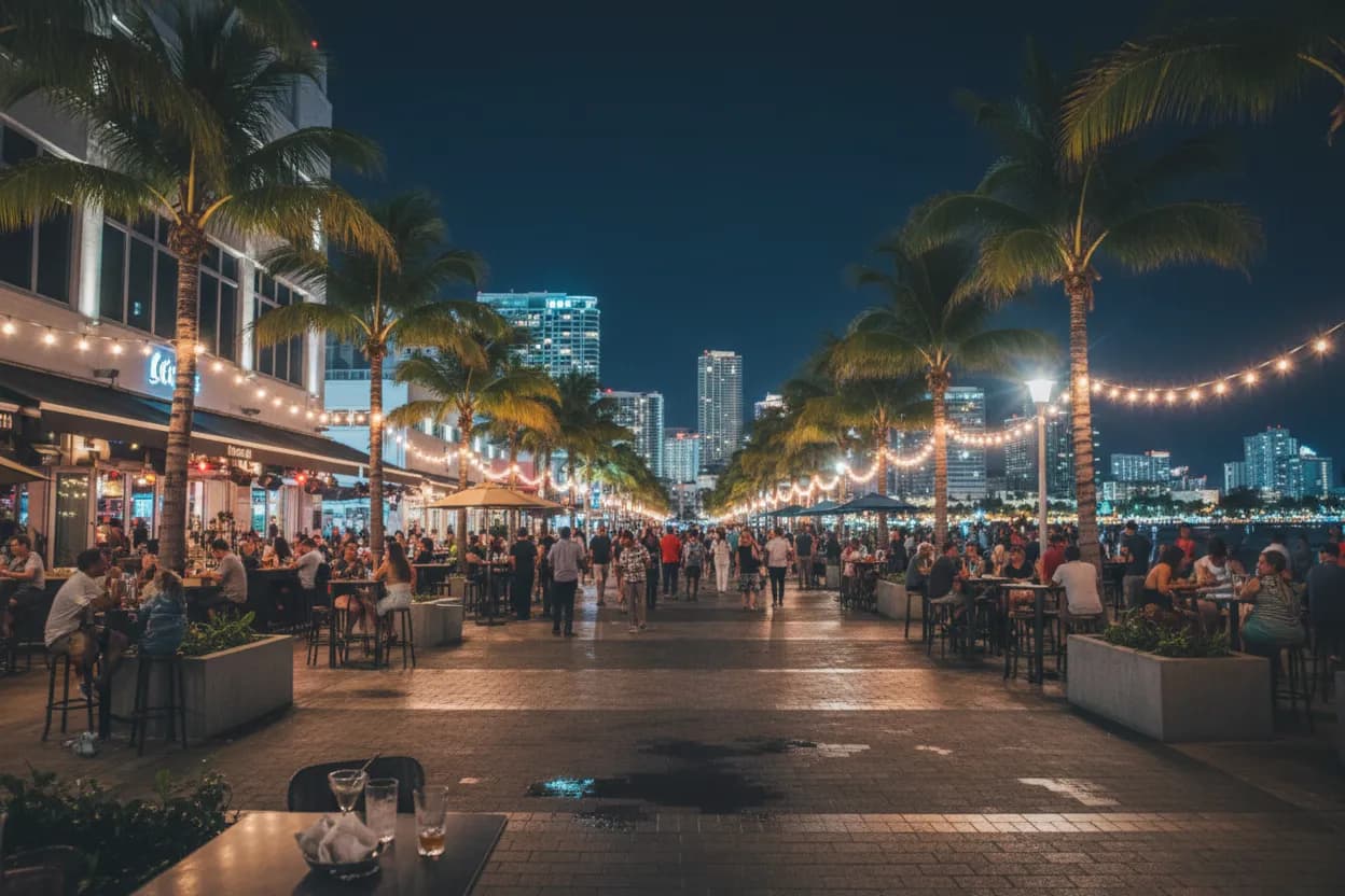 Realistic city scene for lindsay clancy case: Where Miami Can Talk Without Shouting