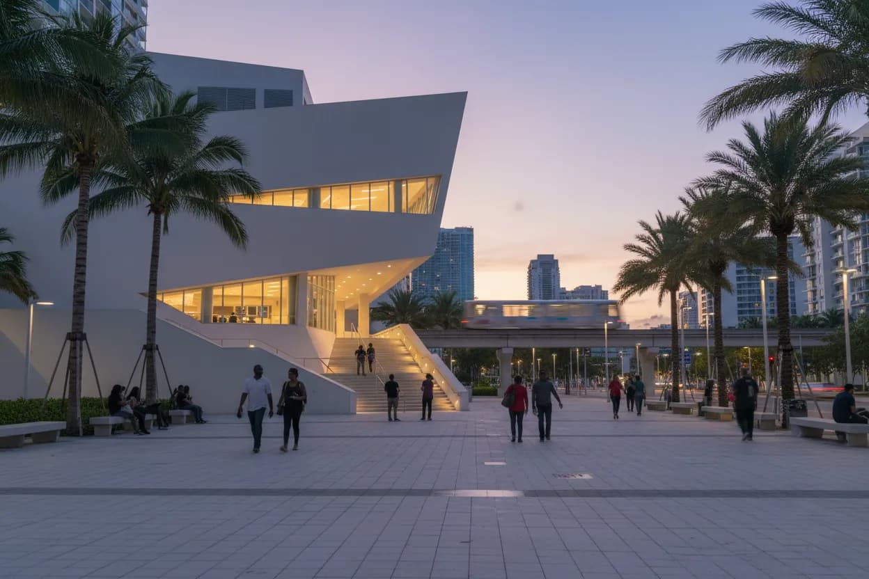 Realistic city scene for ben simmons: A Quieter Miami Culture Route