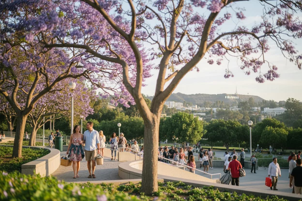 Practical city scene for Hollywood Bowl LA Guide for Food and Parking Plans