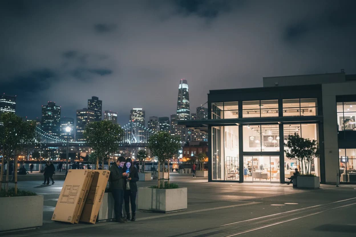 Realistic San Francisco scene for San Francisco IKEA Guide for Apartment Furniture Runs
