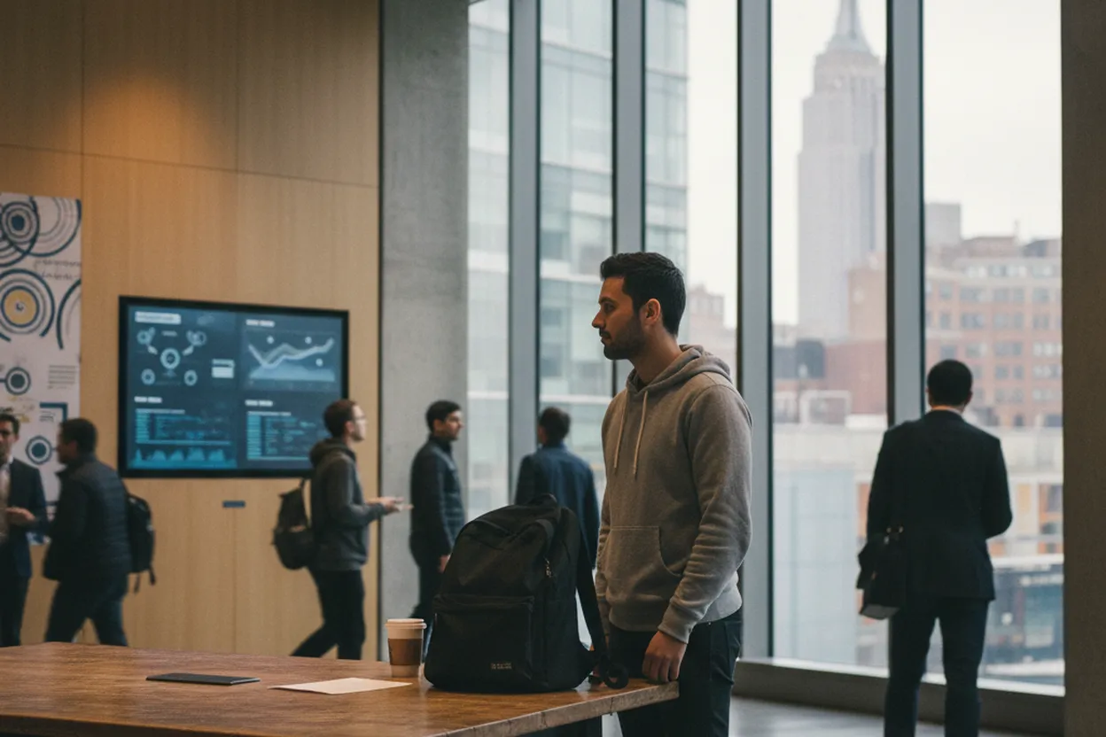 NYC experience scene for NYC Tech Incubators and Startups Exploring AI Futures Beyond the sam altman singularity