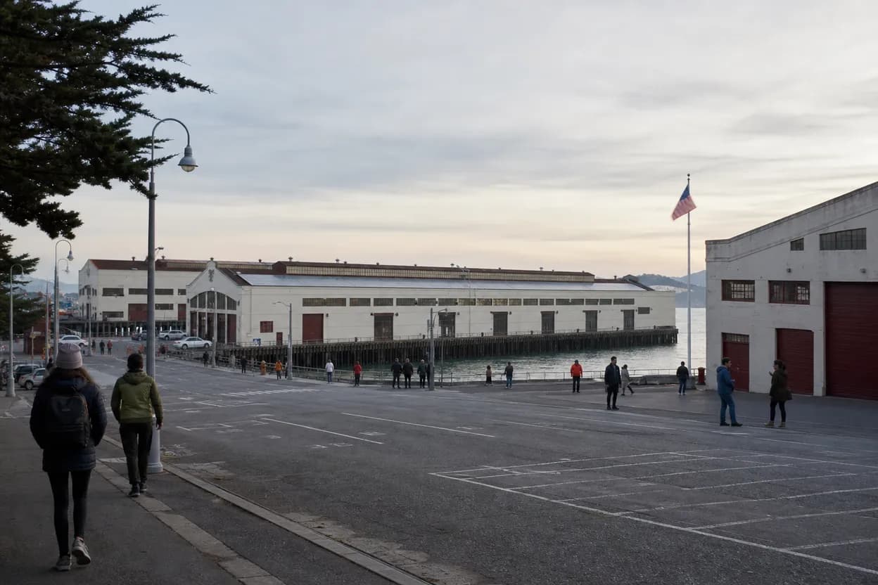 Cover scene for Drawing marines Around Fort Mason and the Maritime Waterfront