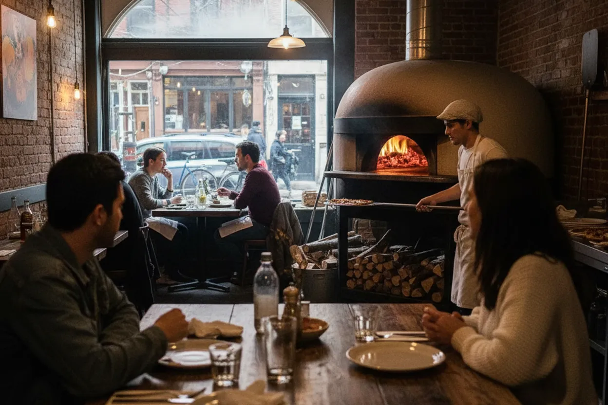 Cover scene for Pizza 4P’s in Greenpoint When One Group Wants Pizza and One Wants Novelty