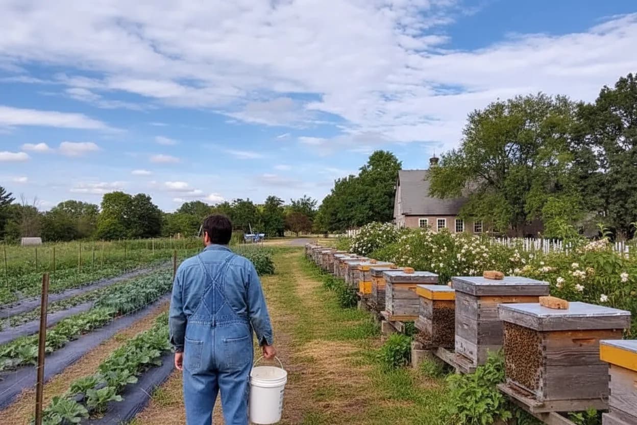 NYC experience scene for Queens County Farm Apiary Tour Question for Kids Who Like Bugs, Not Lectures