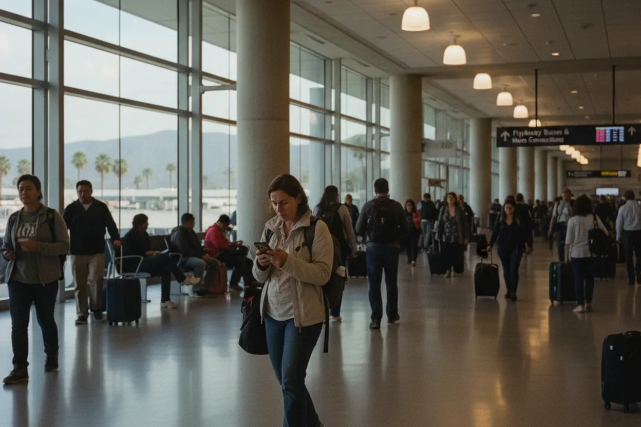 Practical city scene for Flight Cancellation and Delay: LAX Backup Plans That Work