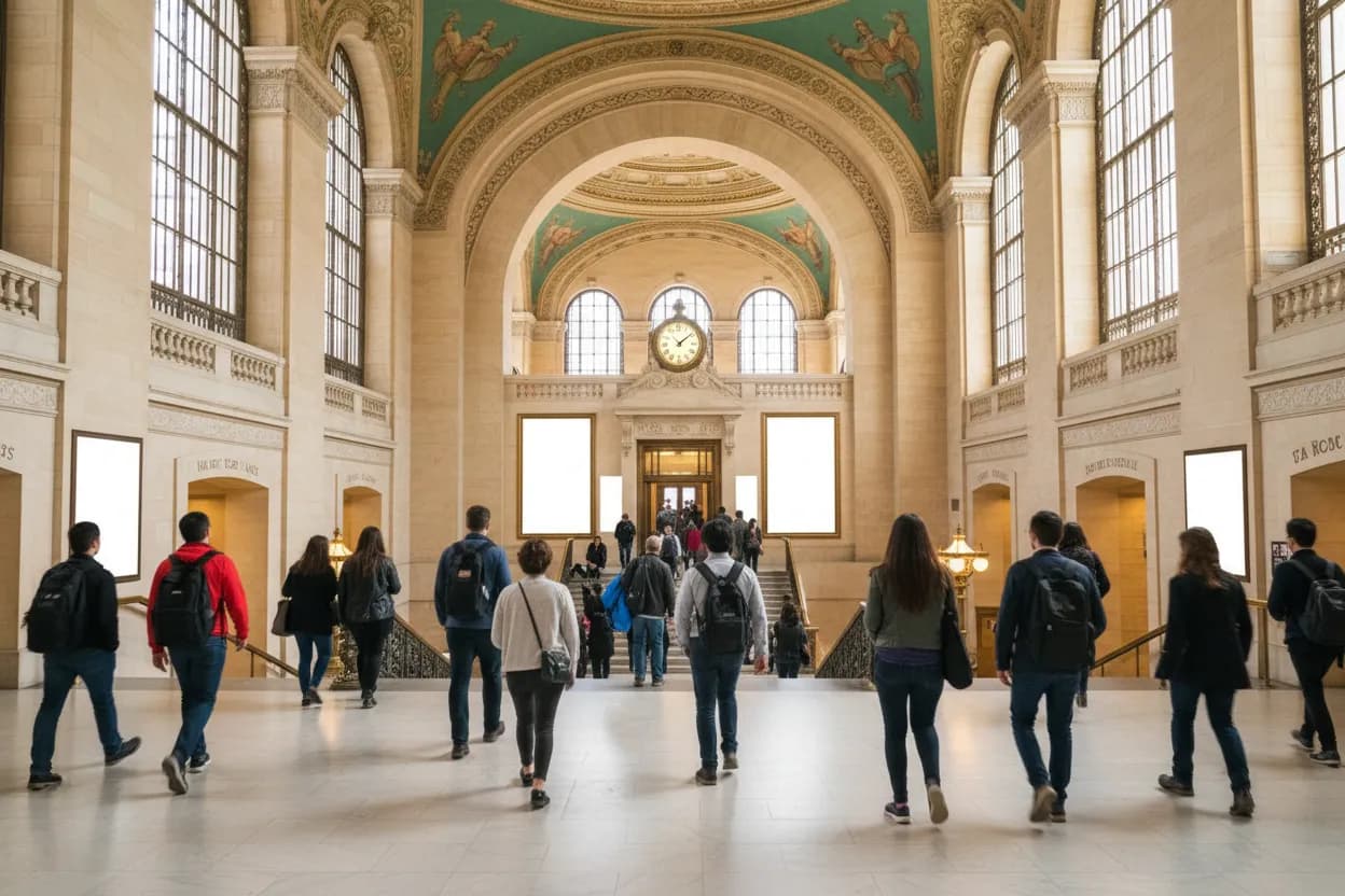 New York City experience scene for cole hauser Verification Walk From NYPL to Bryant Park