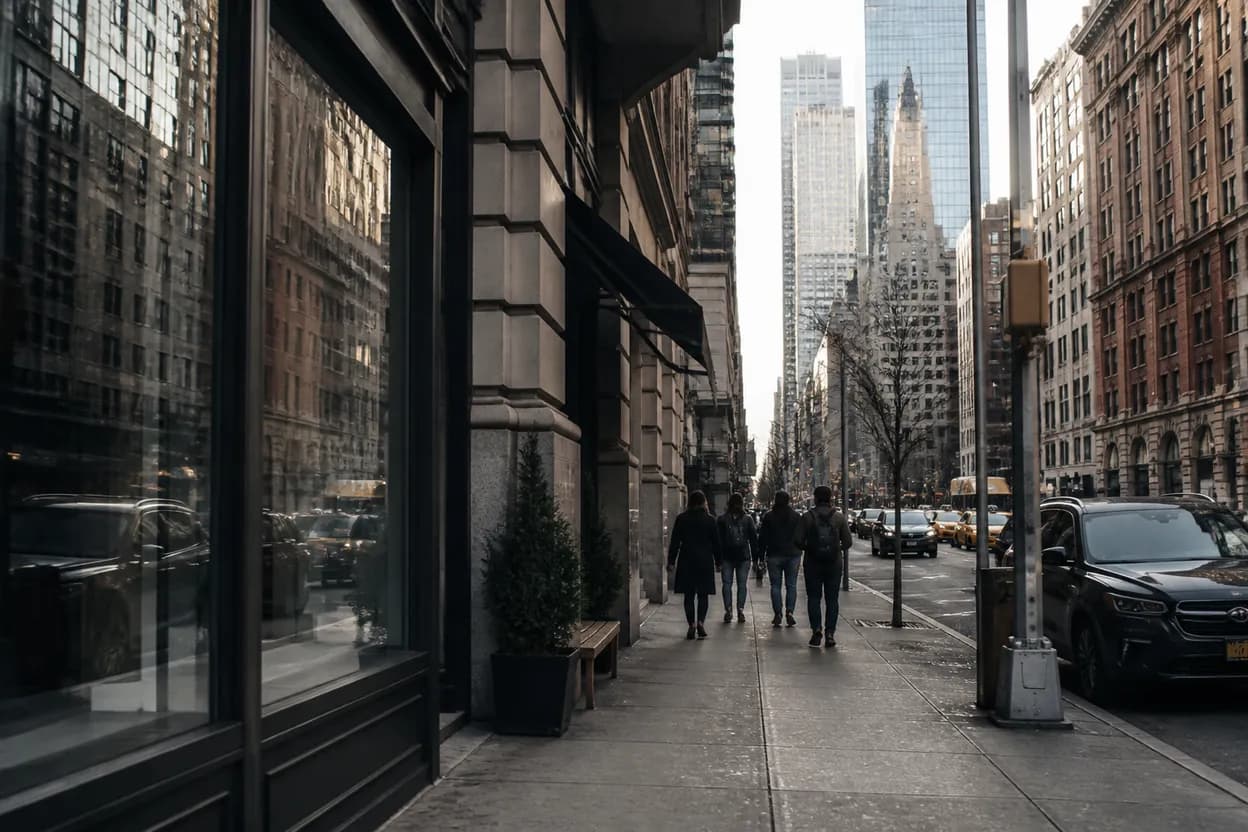 Realistic city scene for wizards beyond waverly place: A NYC Coffee and Dessert Route
