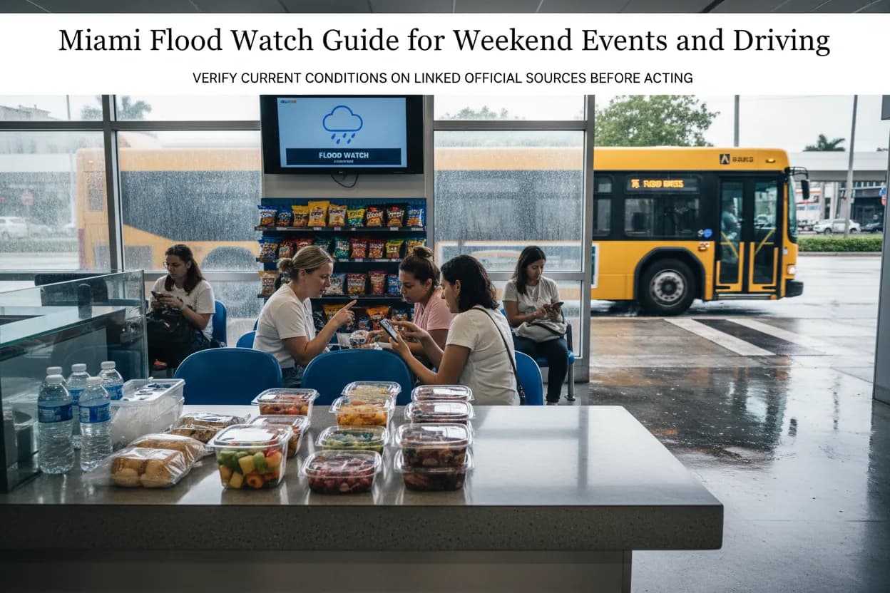 Local detail for Miami Flood Watch Guide for Weekend Events and Driving