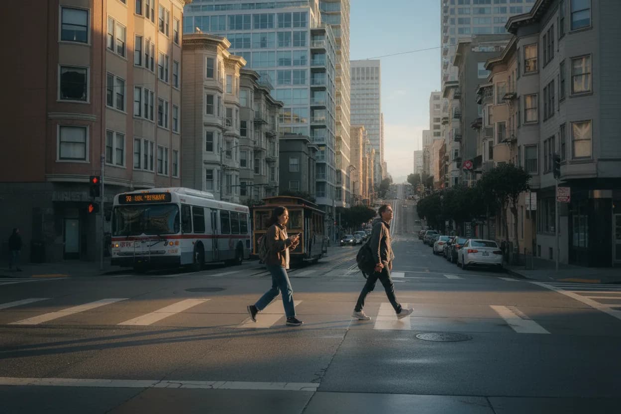 Practical city scene for epic: A Flexible San Francisco Weekend Plan