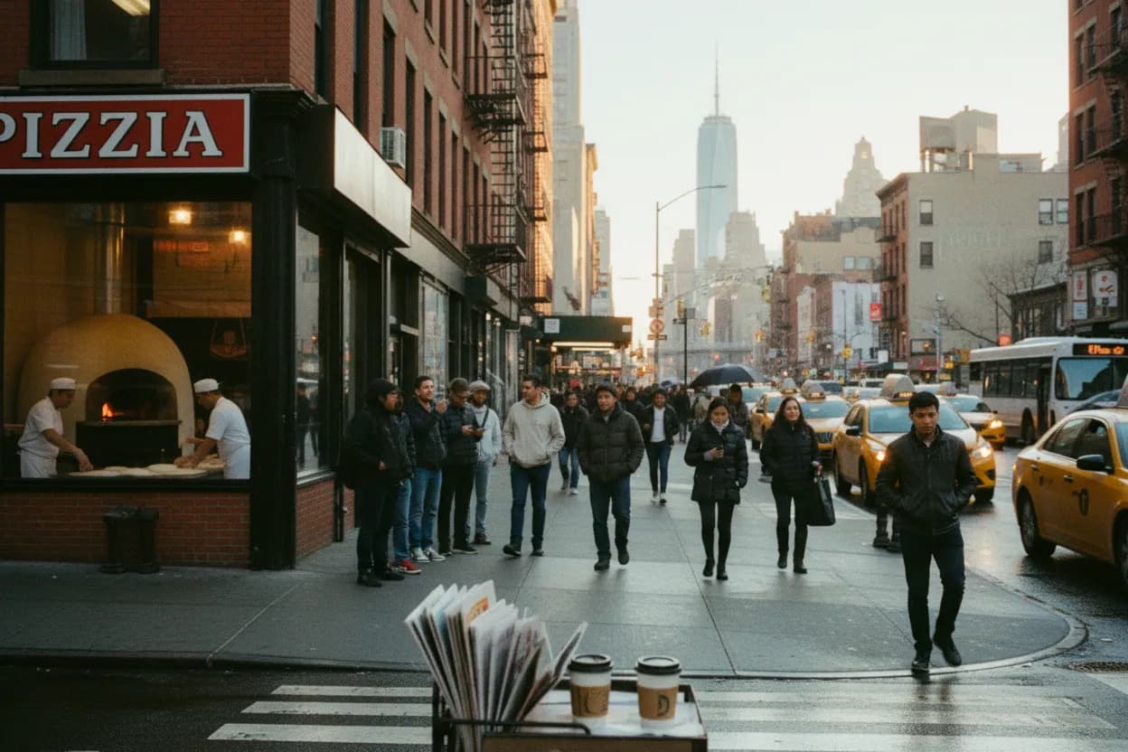 Realistic NYC scene for NYC Pizzerias Worth Booking Before Weekend Lines Build