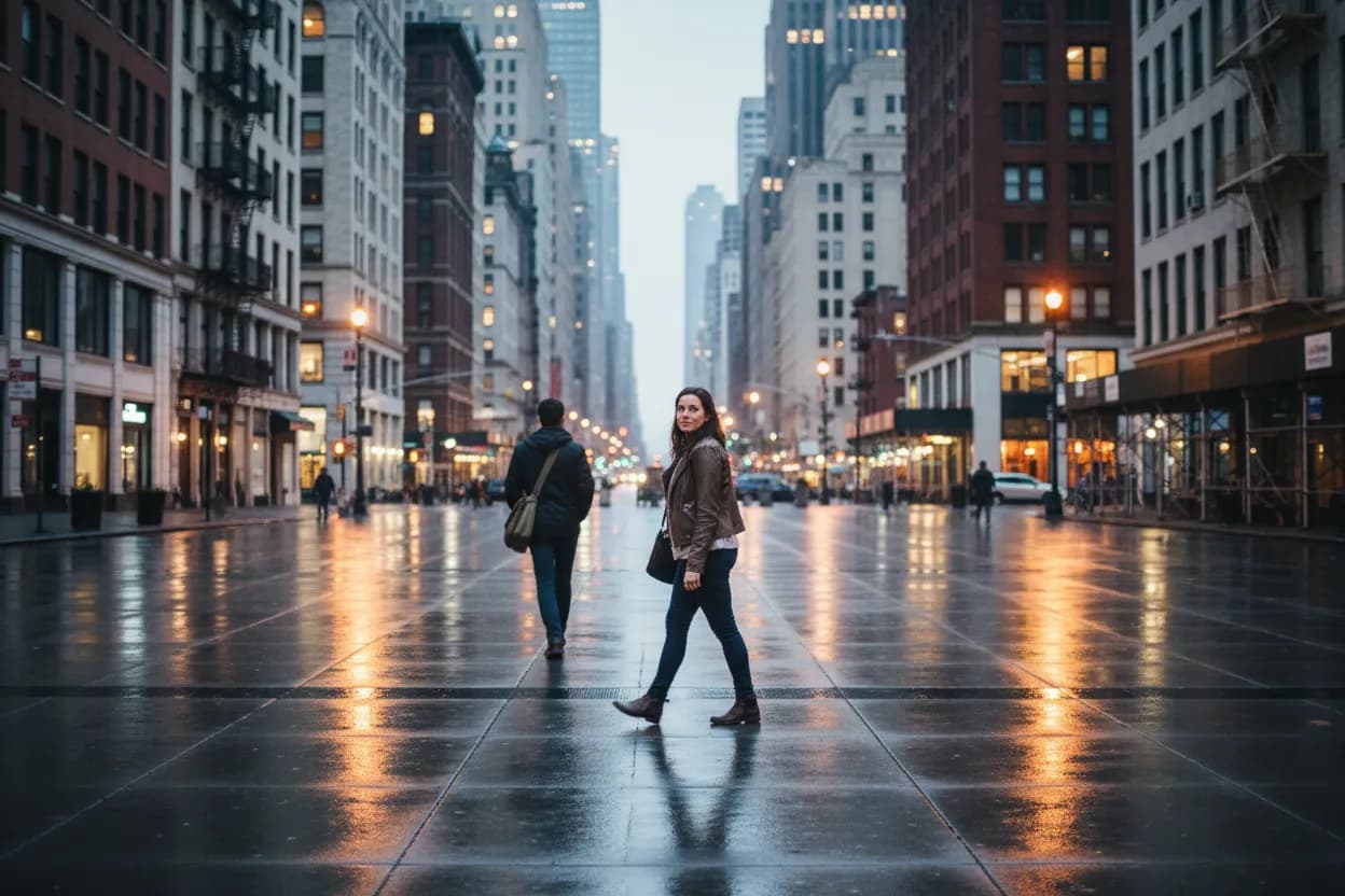 Practical city scene for chris hansen: Where NYC Can Talk Without Shouting