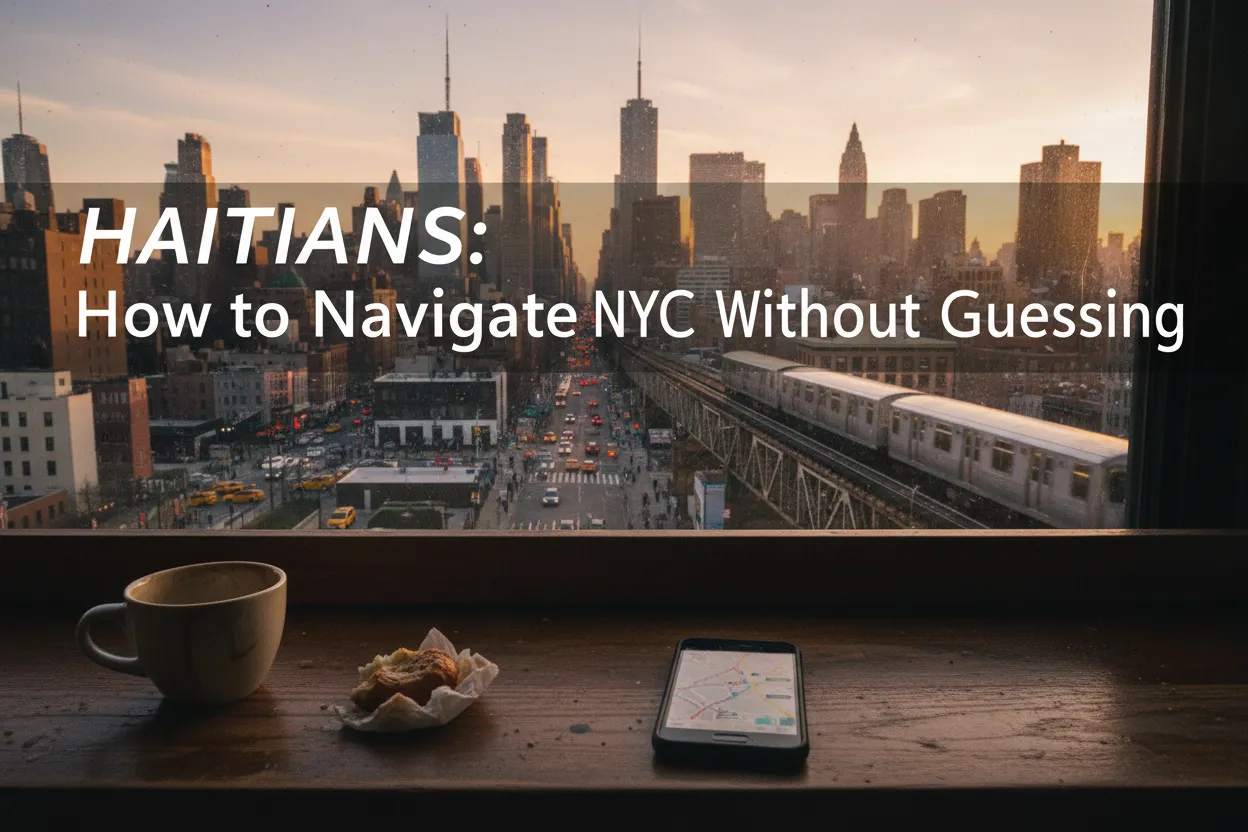 Realistic city scene for haitians: How to Navigate NYC Without Guessing