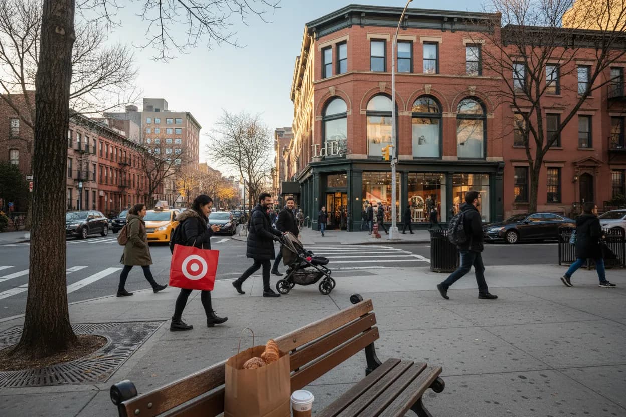 Realistic NYC scene for Target Near NYC: Essentials Run Planning for Busy Weekends