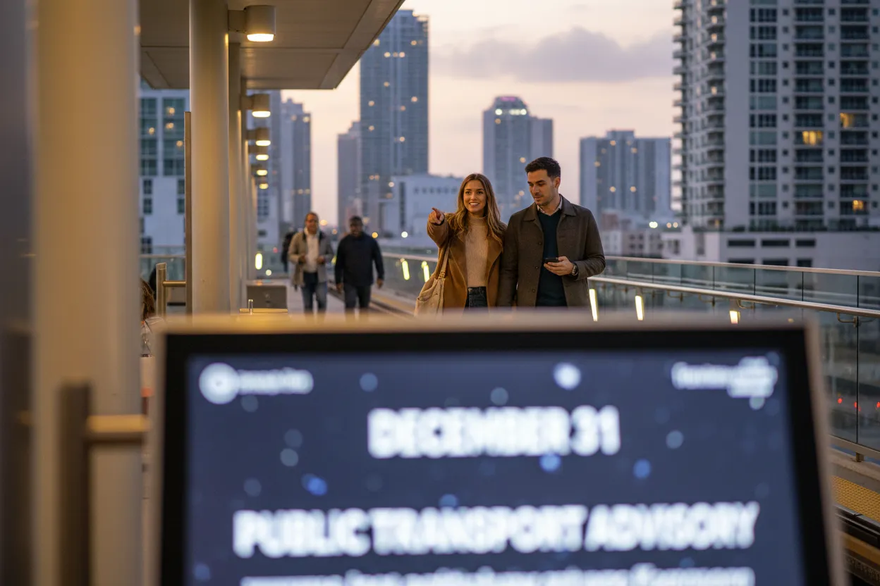 Practical city scene for Miami New Year's Eve Guide for Parties and Dinner