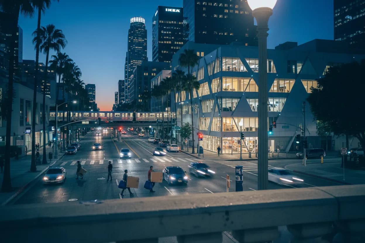 Realistic Los Angeles scene for LA IKEA Guide for Apartment Setup Shopping Trips