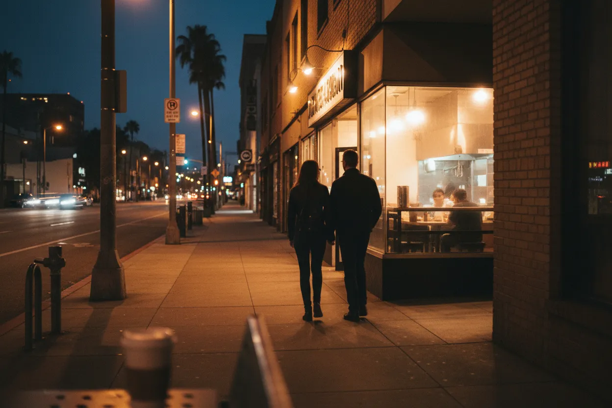 Practical city scene for LA Jinya Ramen Near Me for Late Comfort Bowls