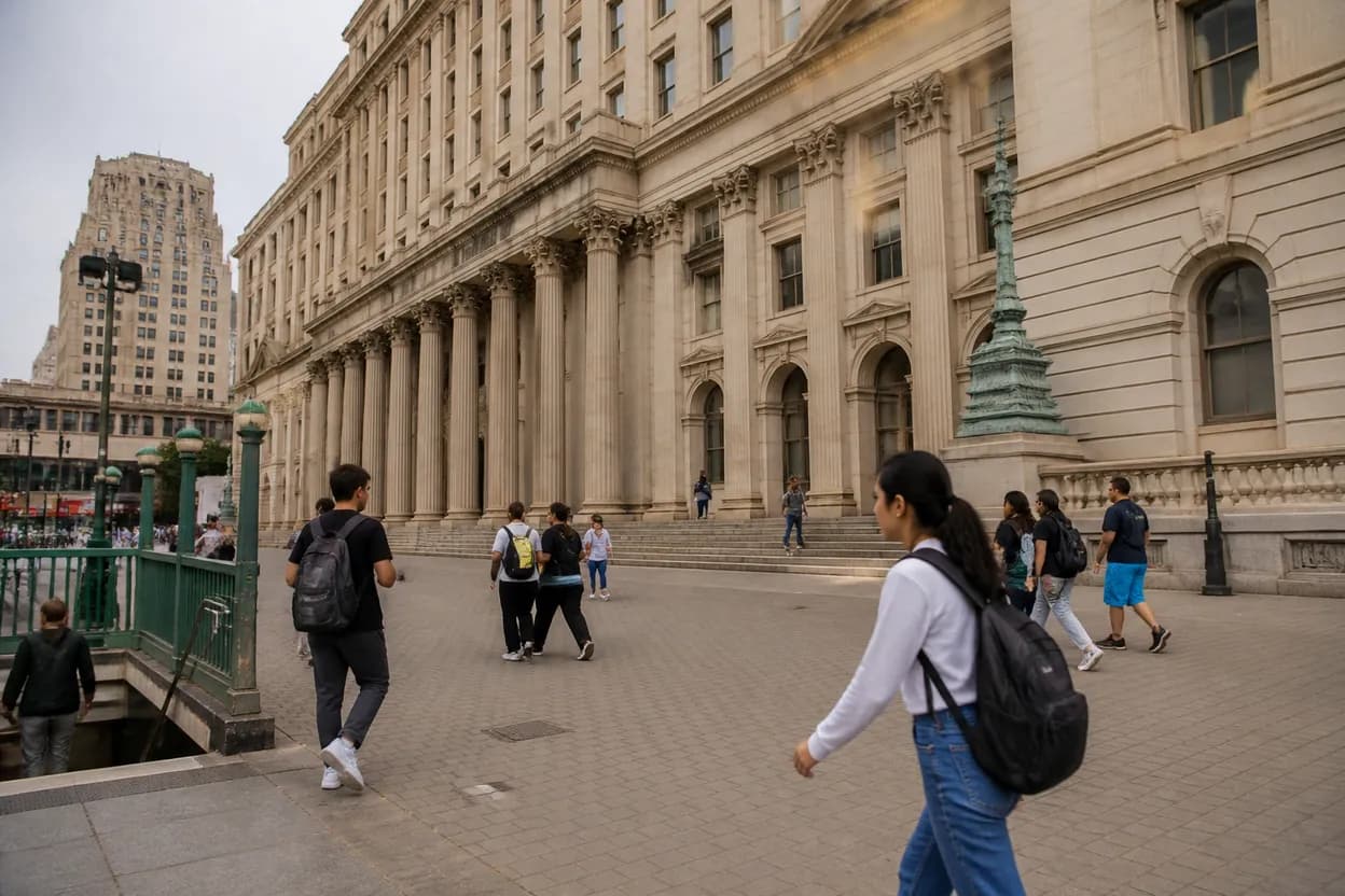 Realistic city scene for judge ana reyes tps: A NYC Learning and Research Route