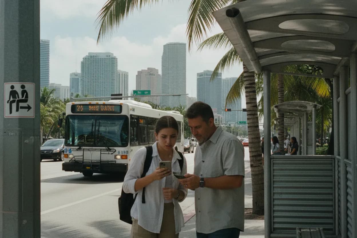 Practical city scene for southwest passenger seating changes: A Miami Learning and Research Route