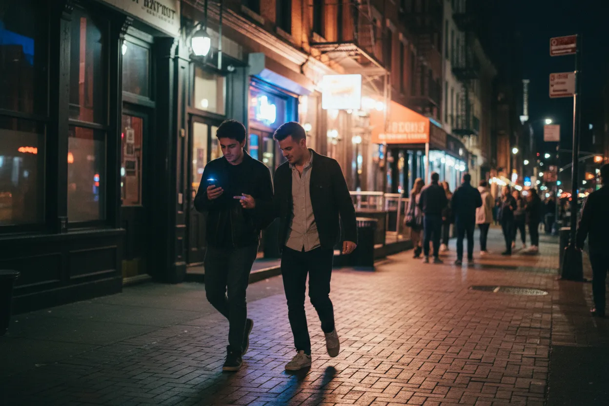 Practical city scene for abdul el-sayed: A NYC Night Out With Backups