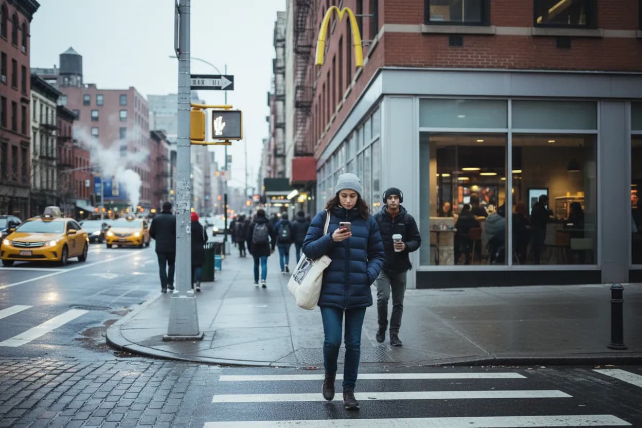 Practical city scene for NYC McDonald's Near Me: Breakfast Menu Search Tips