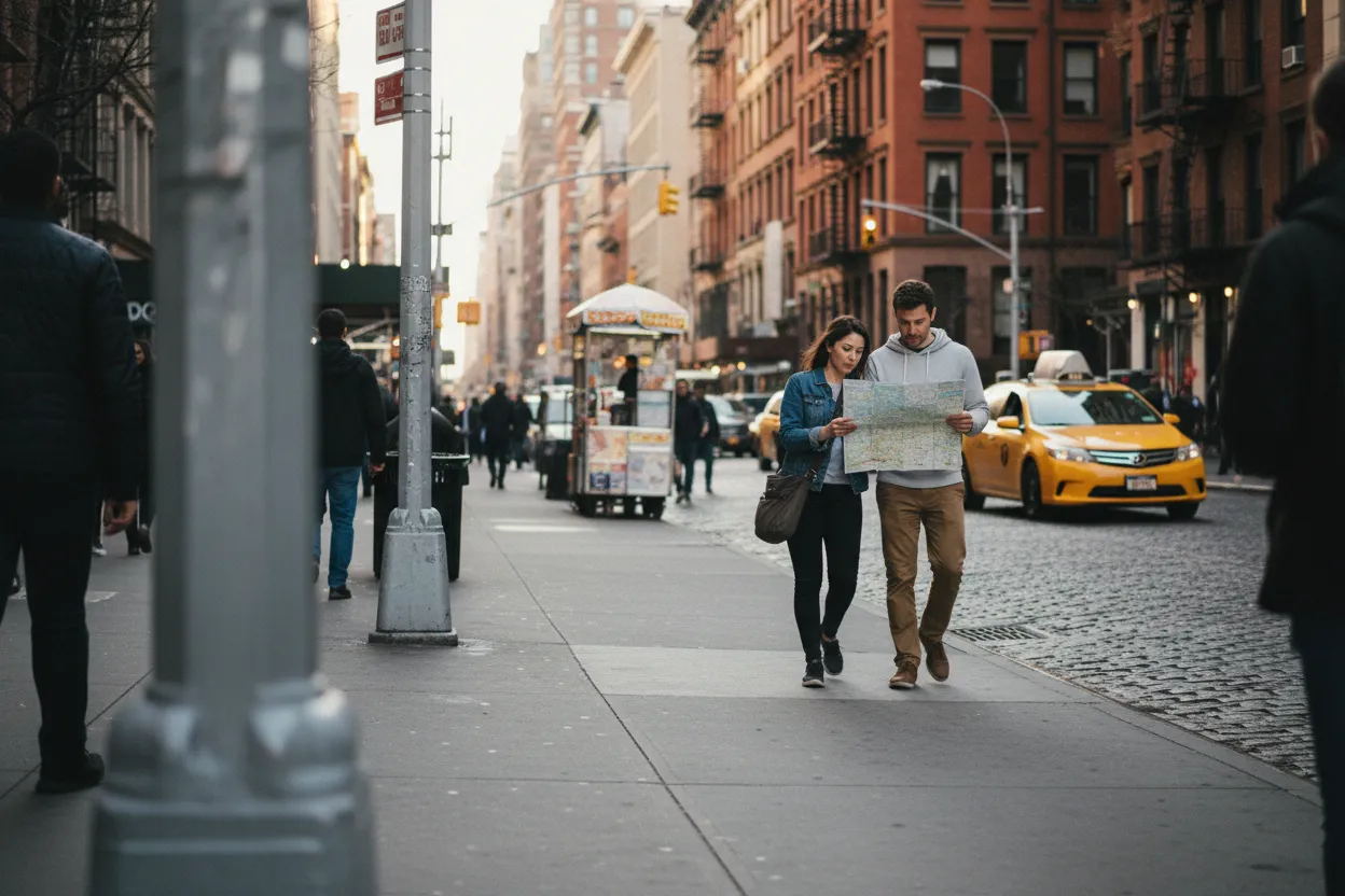 Practical city scene for Best Vietnamese Food in NYC for First-Time Visitors