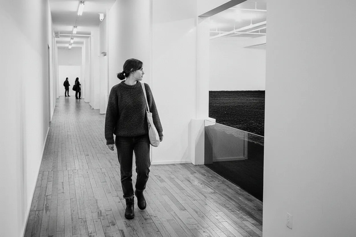 NYC experience scene for The New York Earth Room in SoHo for a Quiet Dirt-Floor Art Detour Before Dinner