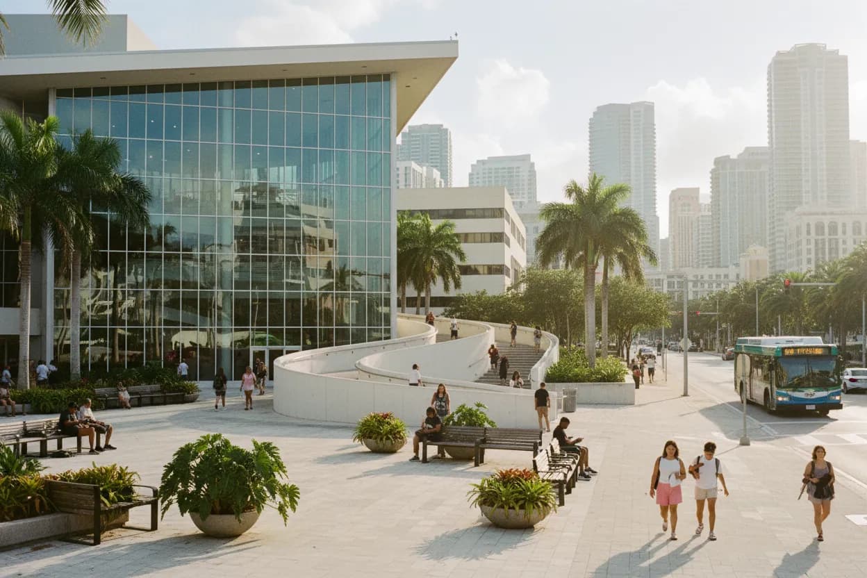 Realistic city scene for lindsay clancy trial: A Miami Learning and Research Route