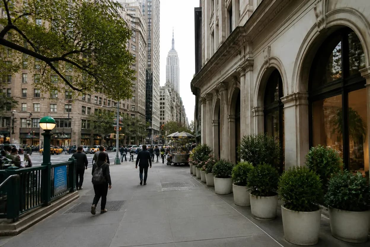 Realistic city scene for kirill basin: A NYC Coffee and Dessert Route
