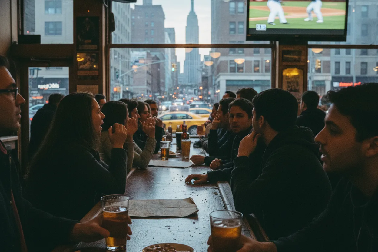 Realistic city scene for phillies vs orioles: Where NYC Fans Can Watch Together