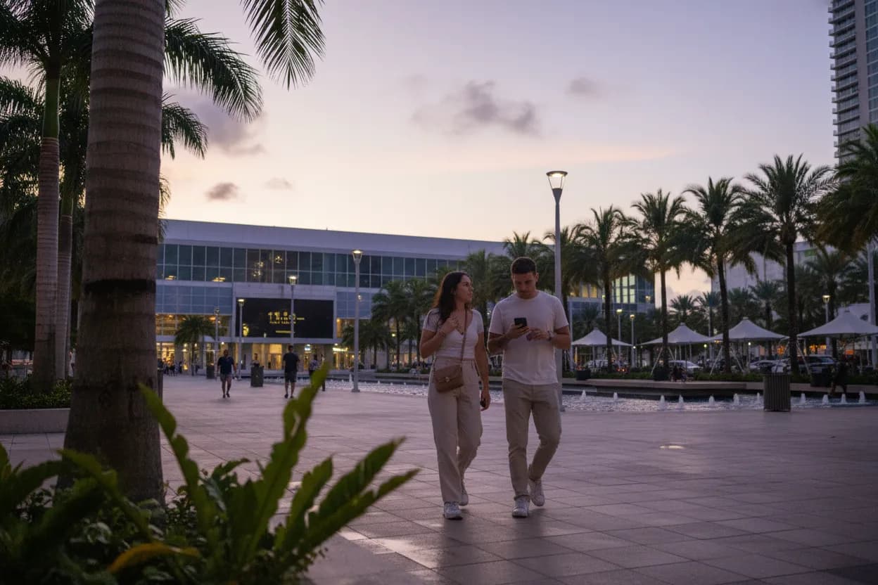Practical city scene for Miami Spice Guide: Restaurants, Menus, and Booking Tips