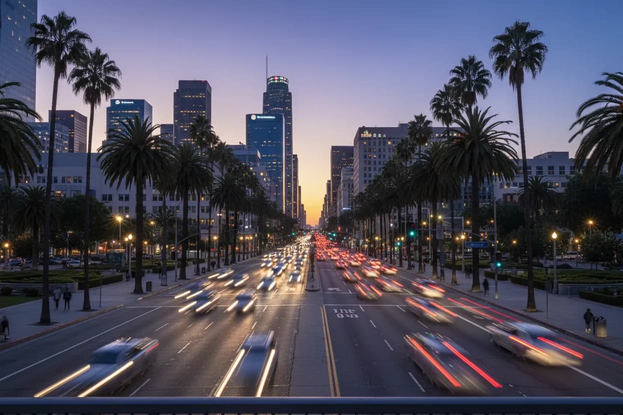 Realistic city scene for matt mcquillan canadian golfer: A Useful Los Angeles City Guide