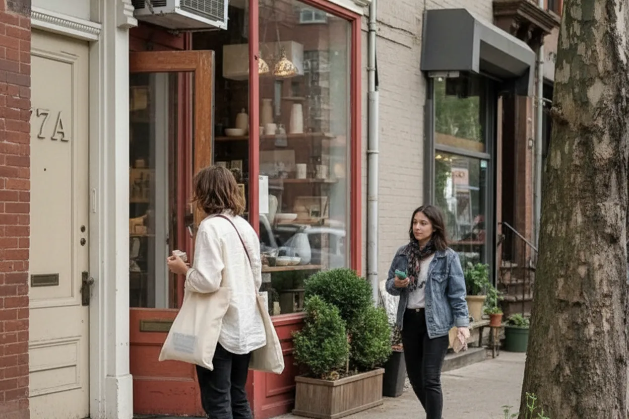 NYC experience scene for Discovering NYC's Hidden Gem Boutiques and 'miracle watts' Inspired Finds