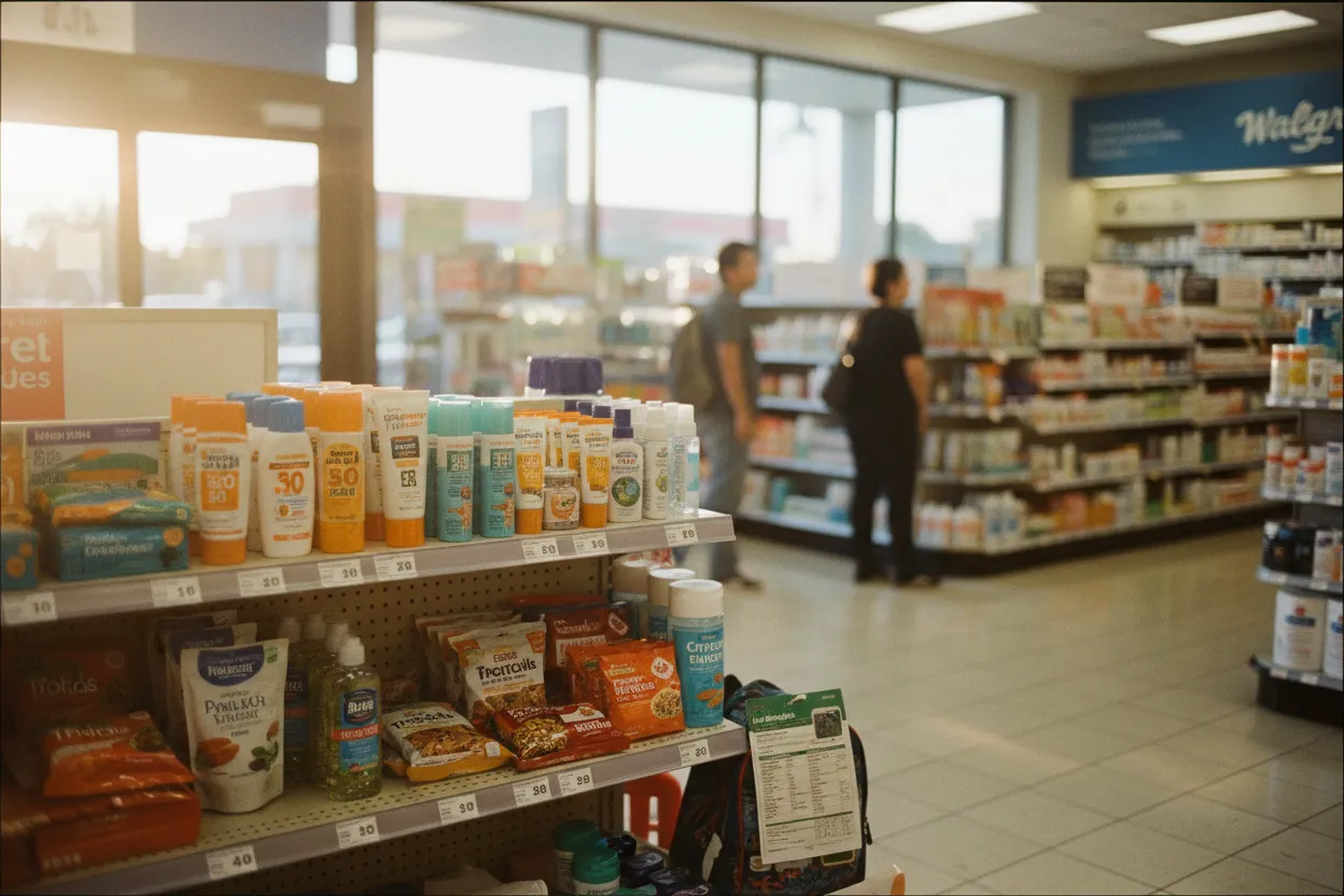 Local detail for LA Walgreens Guide for Sunscreen, Snacks, and Essentials