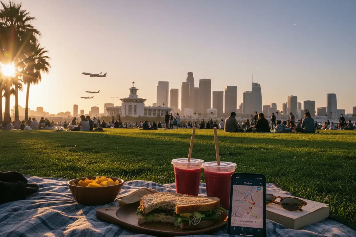 Realistic Los Angeles scene for LA Delta Guide for Planning Weekend Flight Routes
