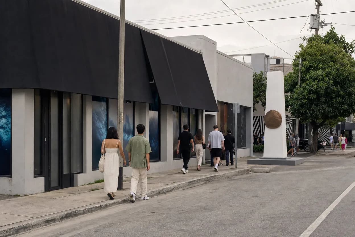 Miami experience scene for nico parker Inspires Miami Design District Character Collage Workshops