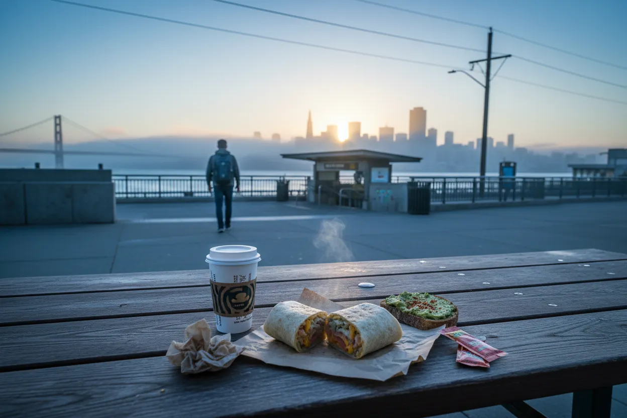 Realistic San Francisco scene for Best Breakfast Near Me in SF Before Commute Hours