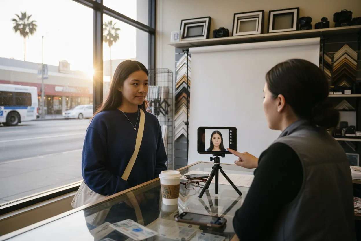 Local detail for LA Passport Photo Outfit Guide Before International Trips