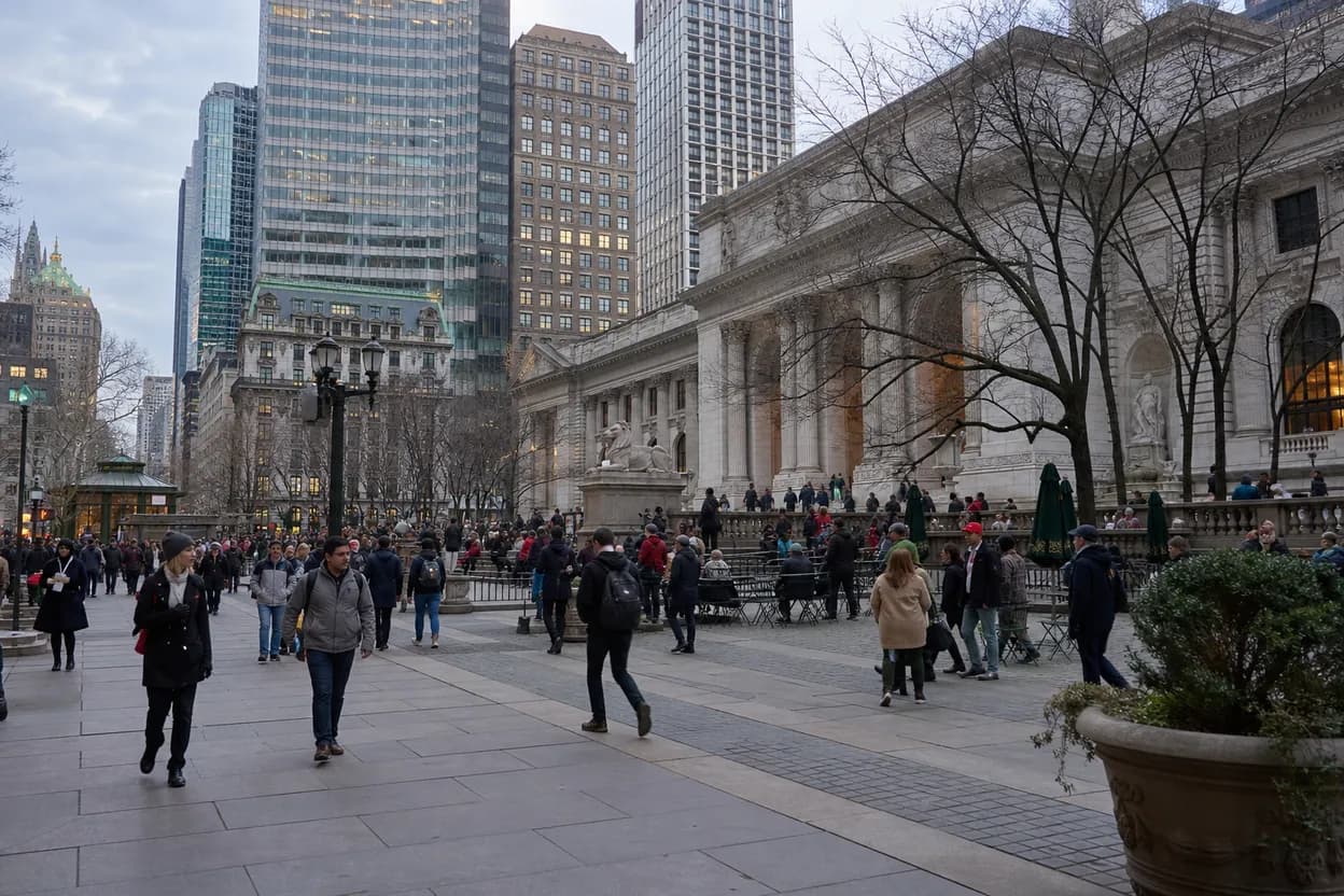 Realistic city scene for aaron donald: A NYC Learning and Research Route