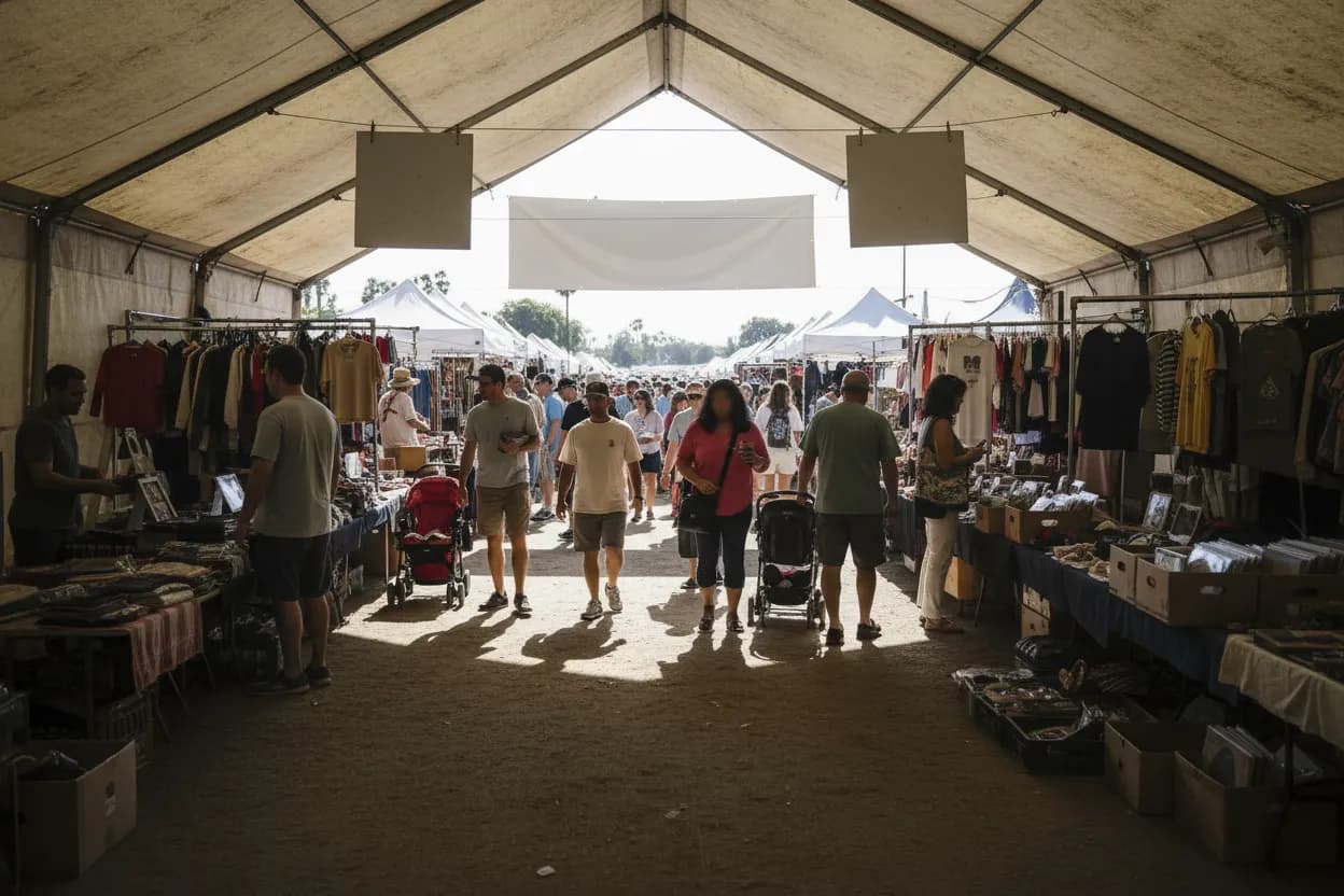 Los Angeles experience scene for leagues cup 2026 Gear Hunt At Pasadena Market Stalls