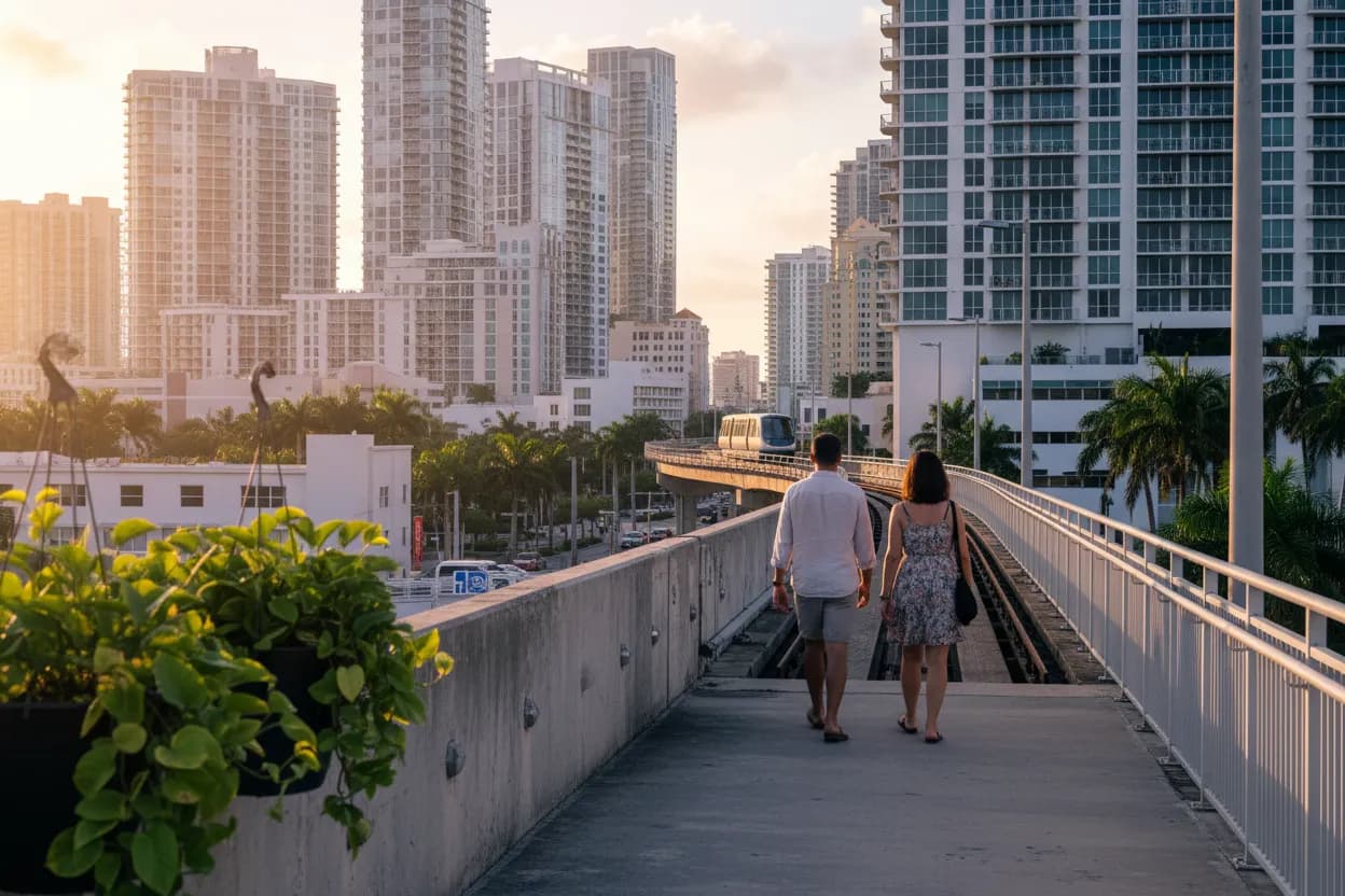 Practical city scene for Miami Food Guide for Late-Summer Group Dining Plans