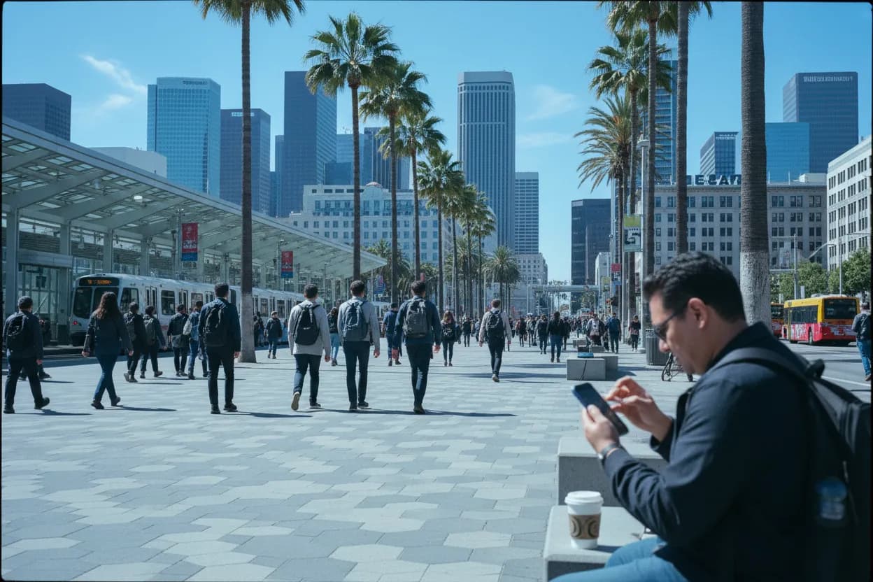 Realistic Los Angeles scene for LA Concert Tickets Guide for Last-Minute Live Music Plans