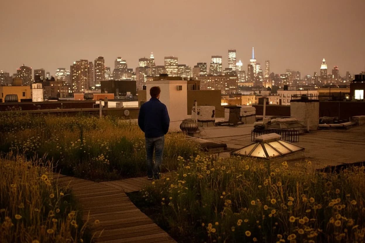NYC experience scene for Kingsland Wildflowers Rooftop Visit: A Greenpoint Native-Plant Stop Above Newtown Creek