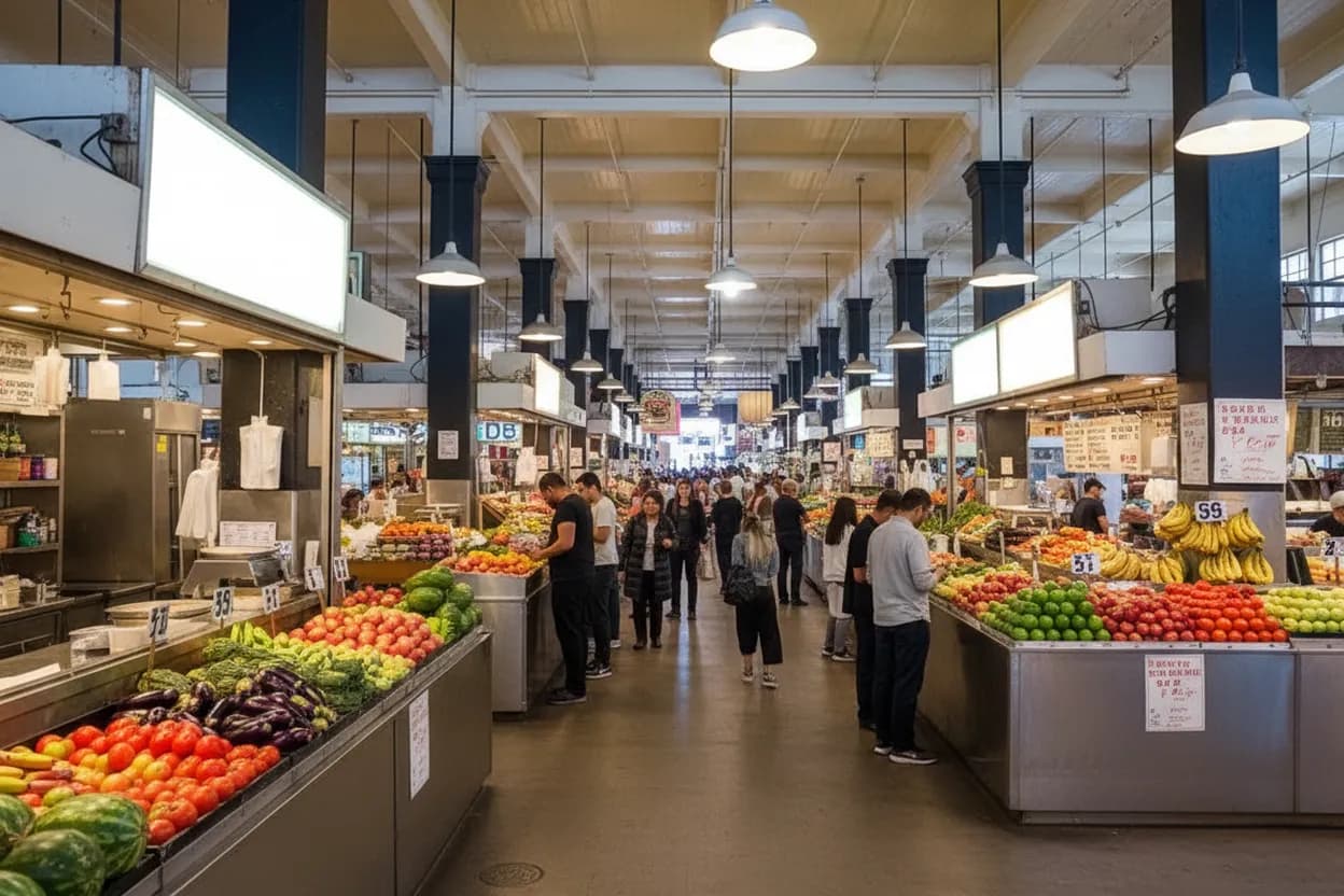 Cover scene for Downtown Los Angeles Food Hall Plan to grok AI Talk