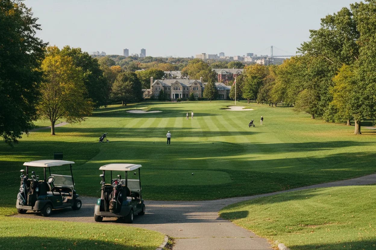 Cover scene for Silver Lake Golf Tee Time Math for Staten Island Friends Splitting Skill Levels