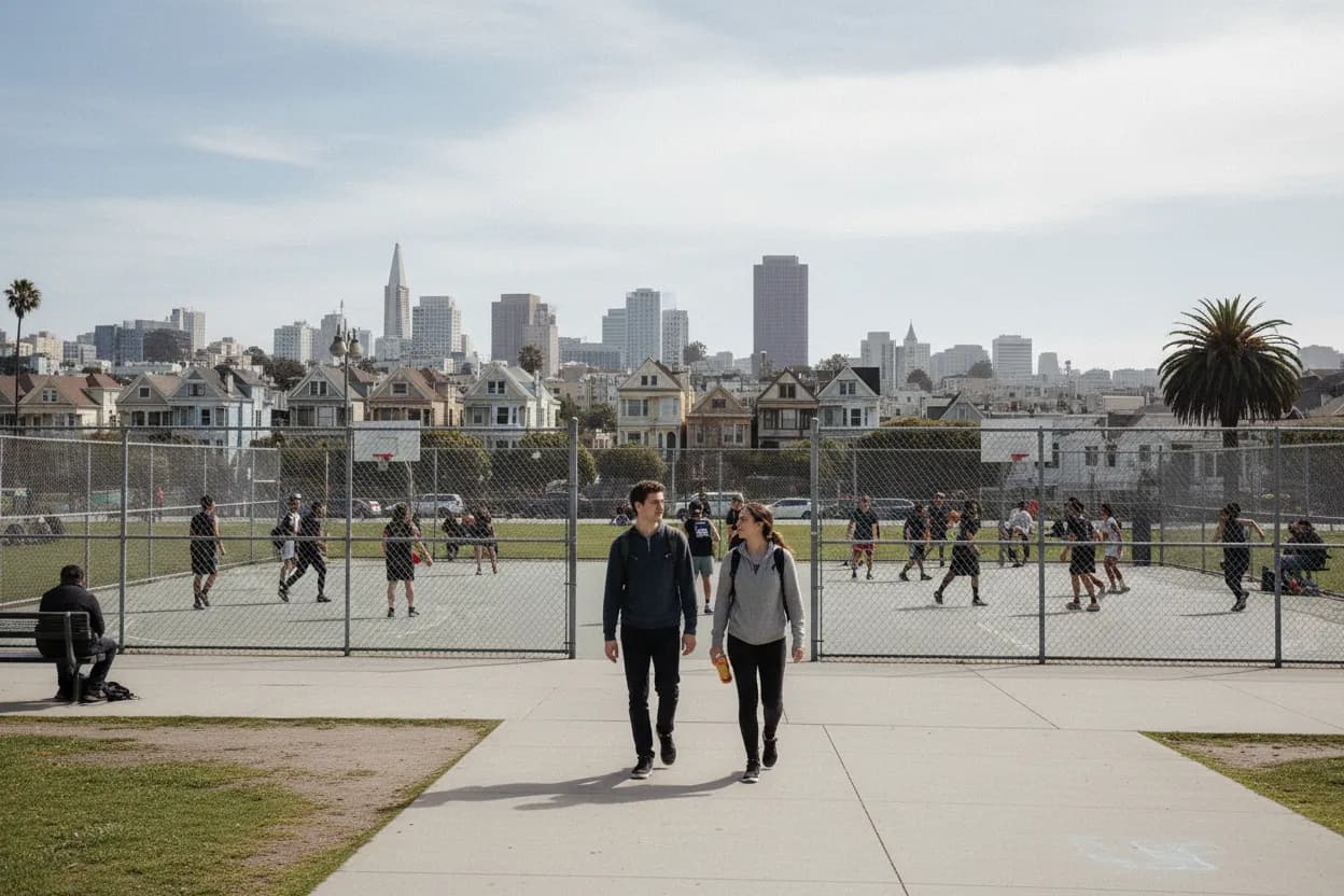 San Francisco experience scene for Becky Hammon's Influence: San Francisco Youth Basketball Programs