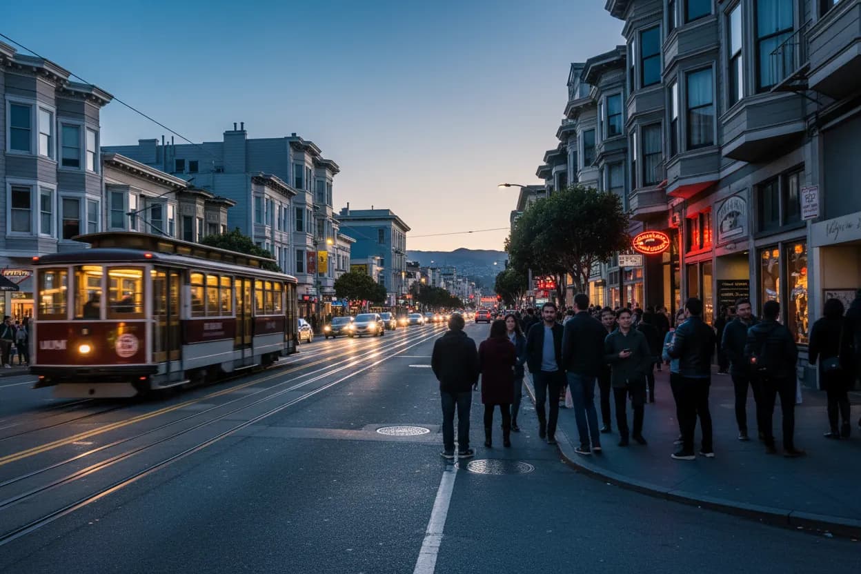 Realistic city scene for kit connor: A Useful San Francisco City Guide