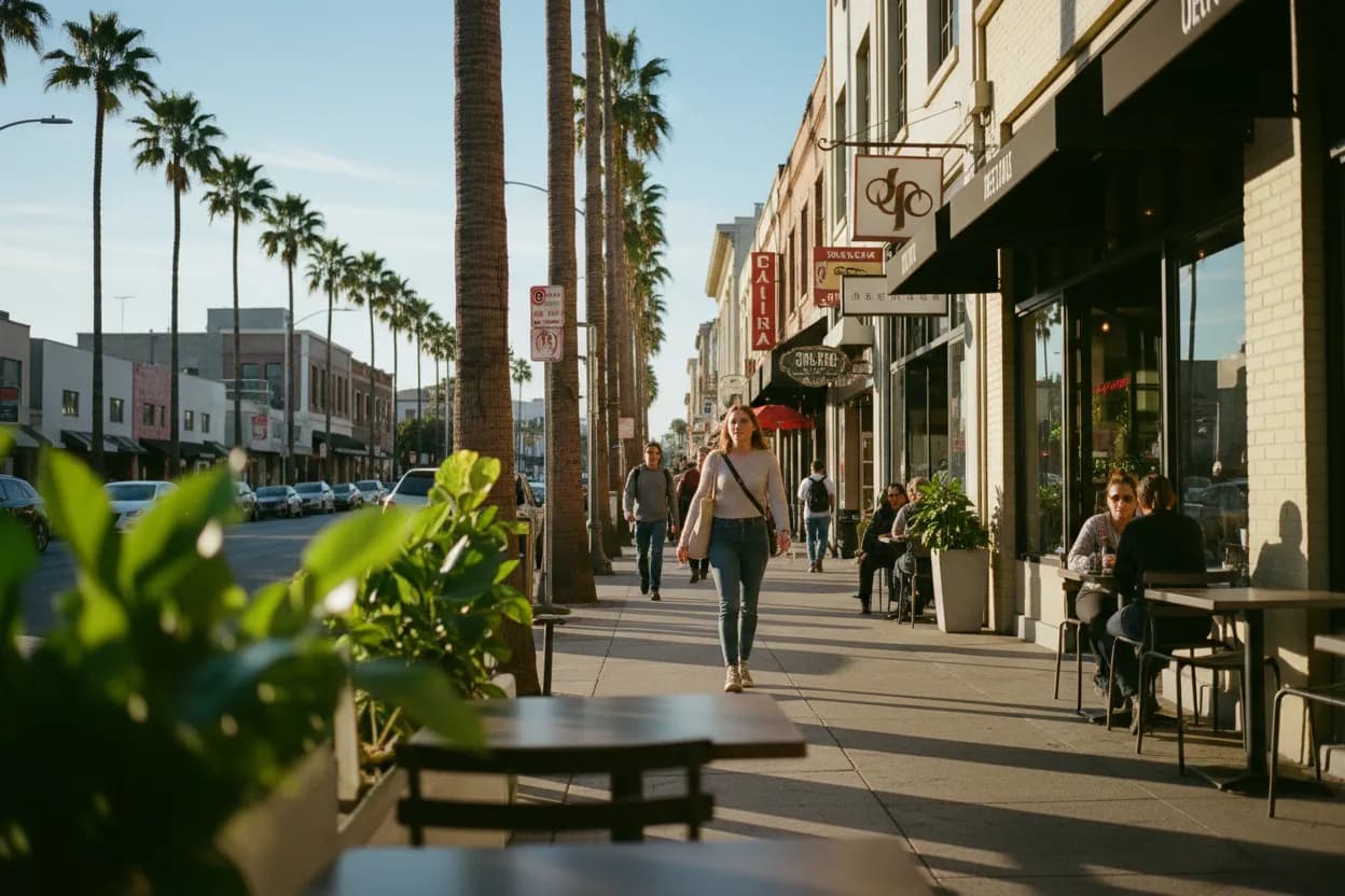 Practical city scene for LA Restaurants Near Me: Best Areas for Every Craving